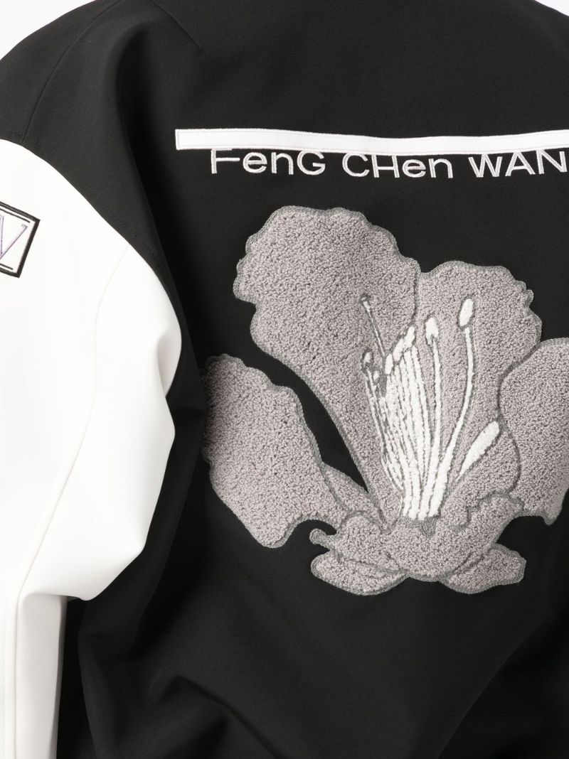 Black Phoenix Embroidered Bomber Jacket