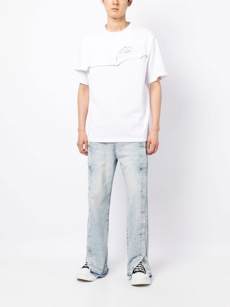 White Double Collar T-shirt