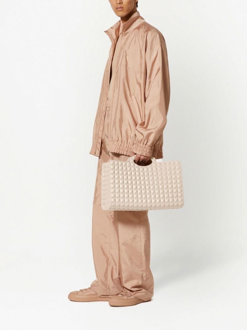 Beige Satin Track Jacket