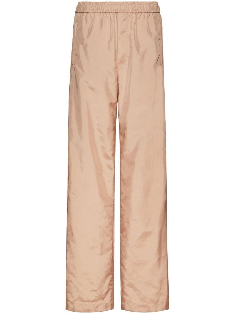 Neutral Technical Straight-leg Trousers
