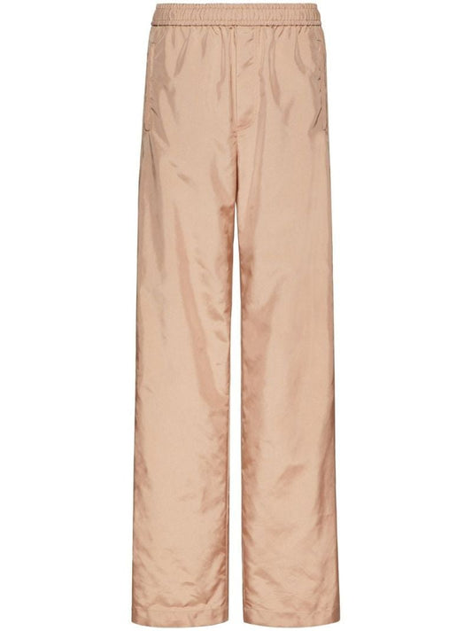 Neutral Technical Straight-leg Trousers