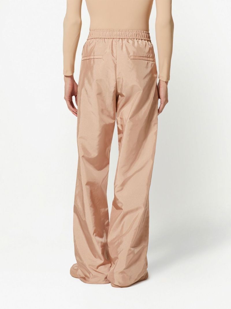 Neutral Technical Straight-leg Trousers