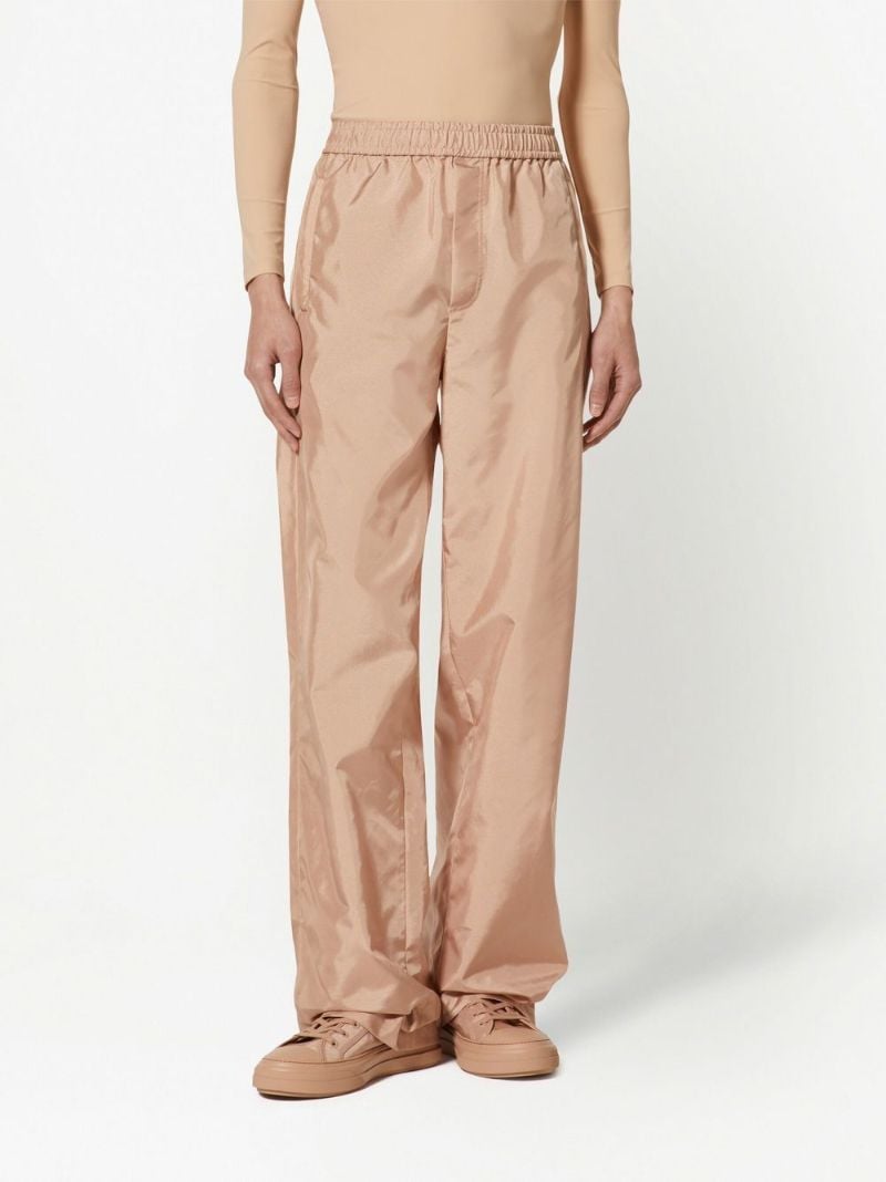 Neutral Technical Straight-leg Trousers