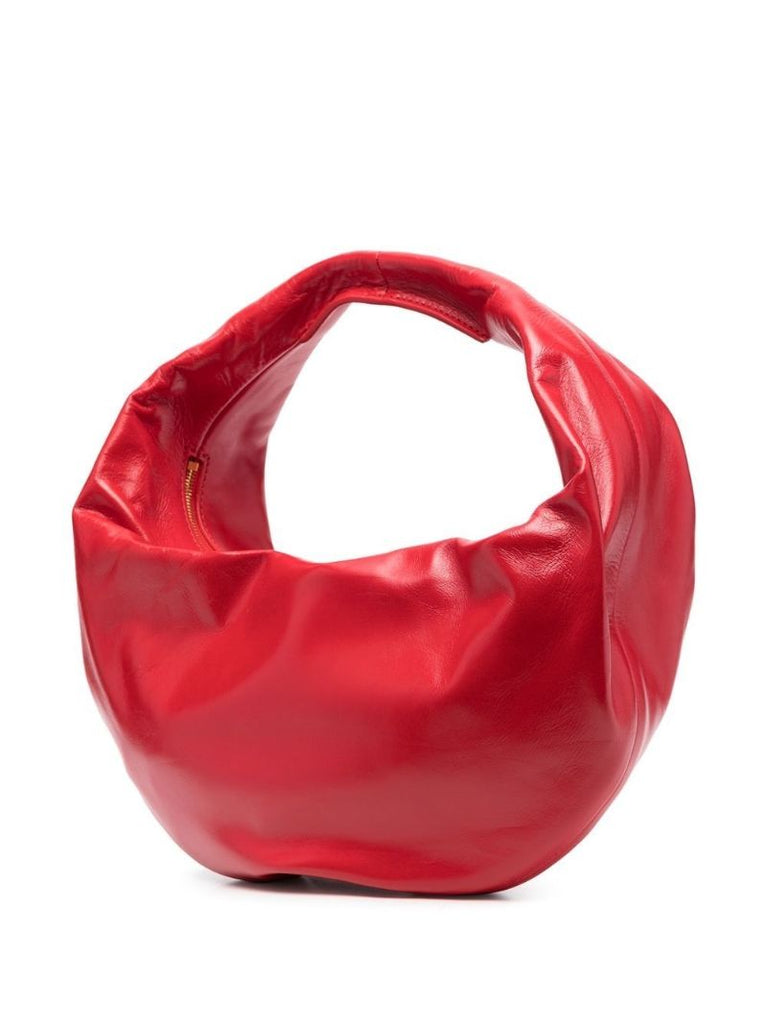 Red Olivia Leather Shoulder Bag