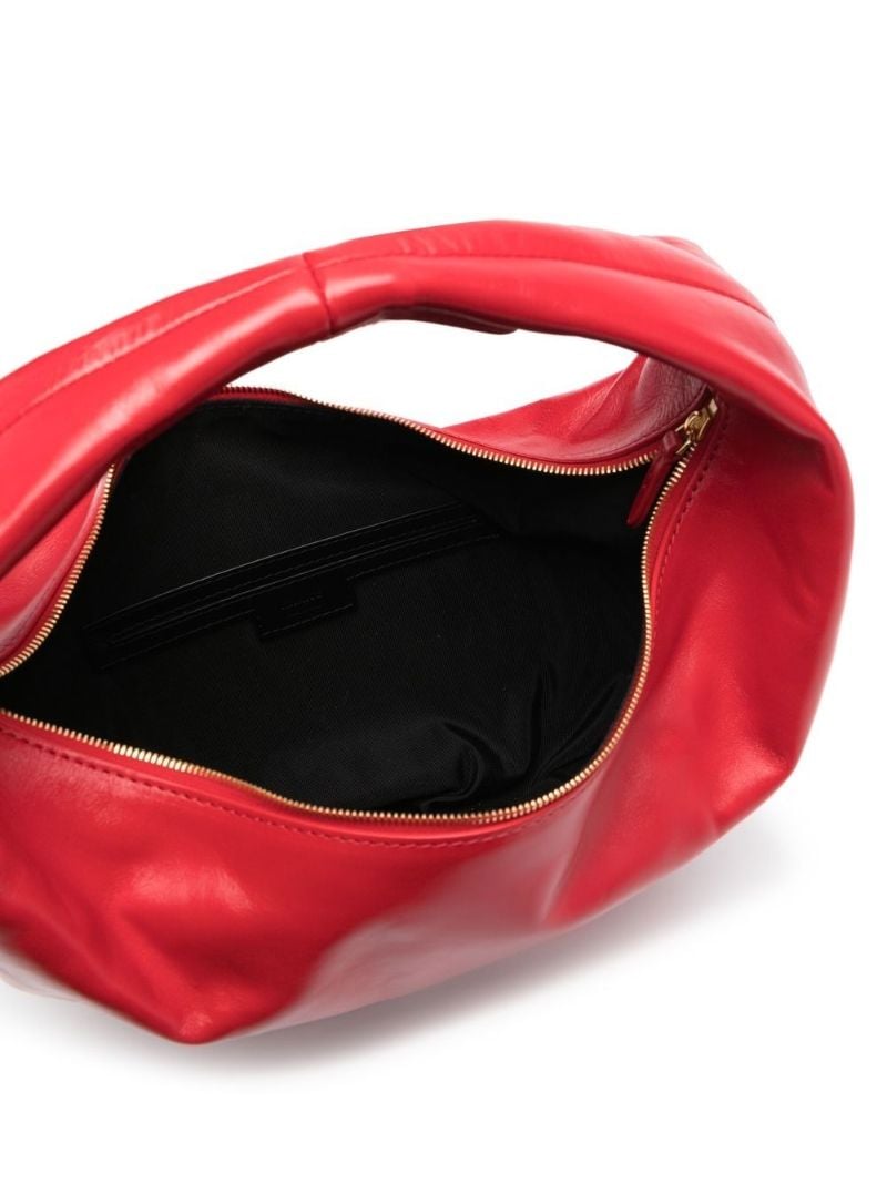 Red Olivia Leather Shoulder Bag