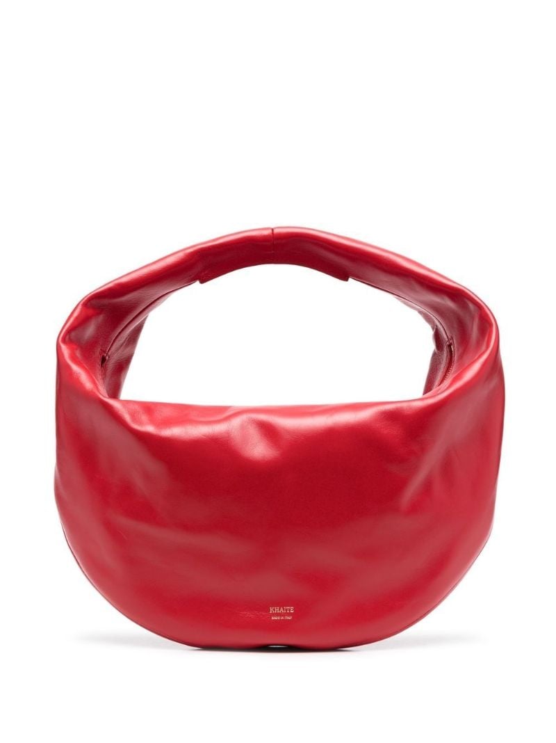 Red Olivia Leather Shoulder Bag