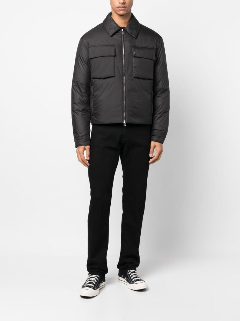 Black Padded Zip-up Jacket