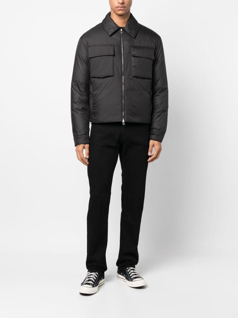 Black Padded Zip-up Jacket