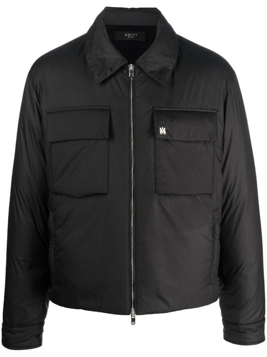 Black Padded Zip-up Jacket