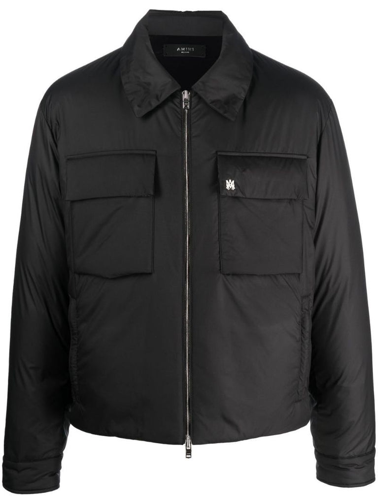 Black Padded Zip-up Jacket