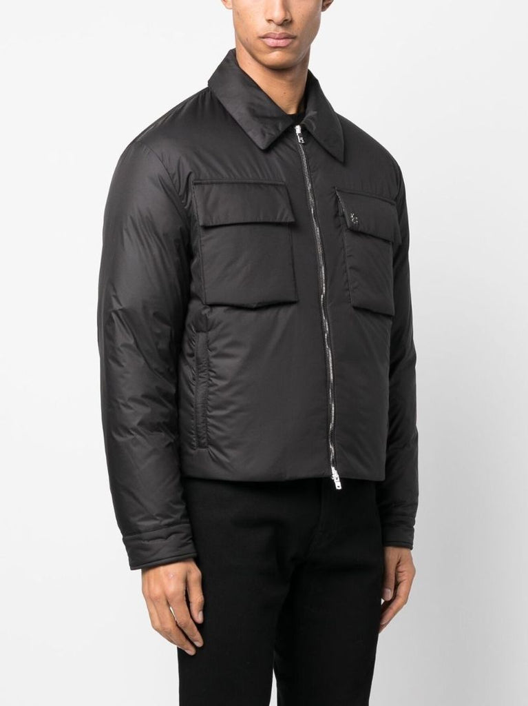Black Padded Zip-up Jacket