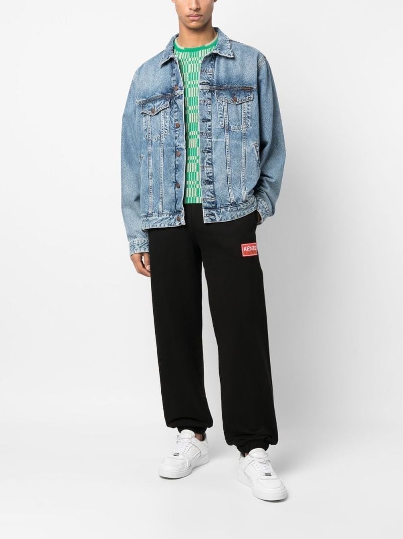 Black Logo Patch Track Pants