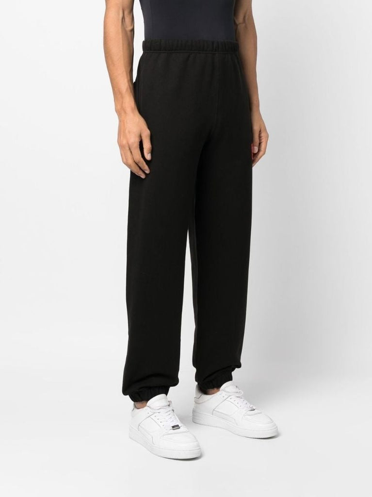 Black Logo Patch Track Pants