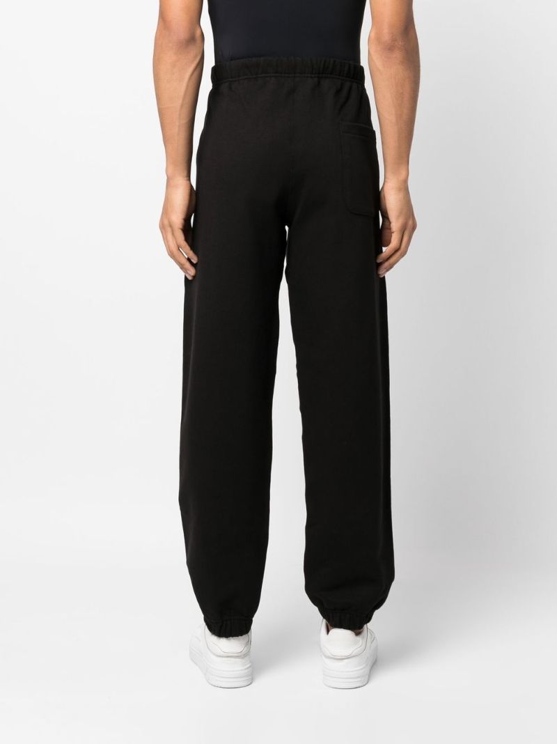 Black Logo Patch Track Pants