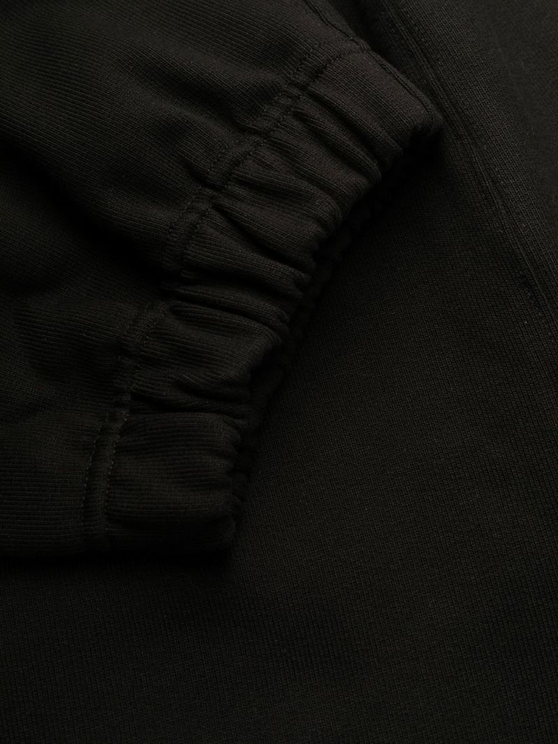Black Logo Patch Track Pants