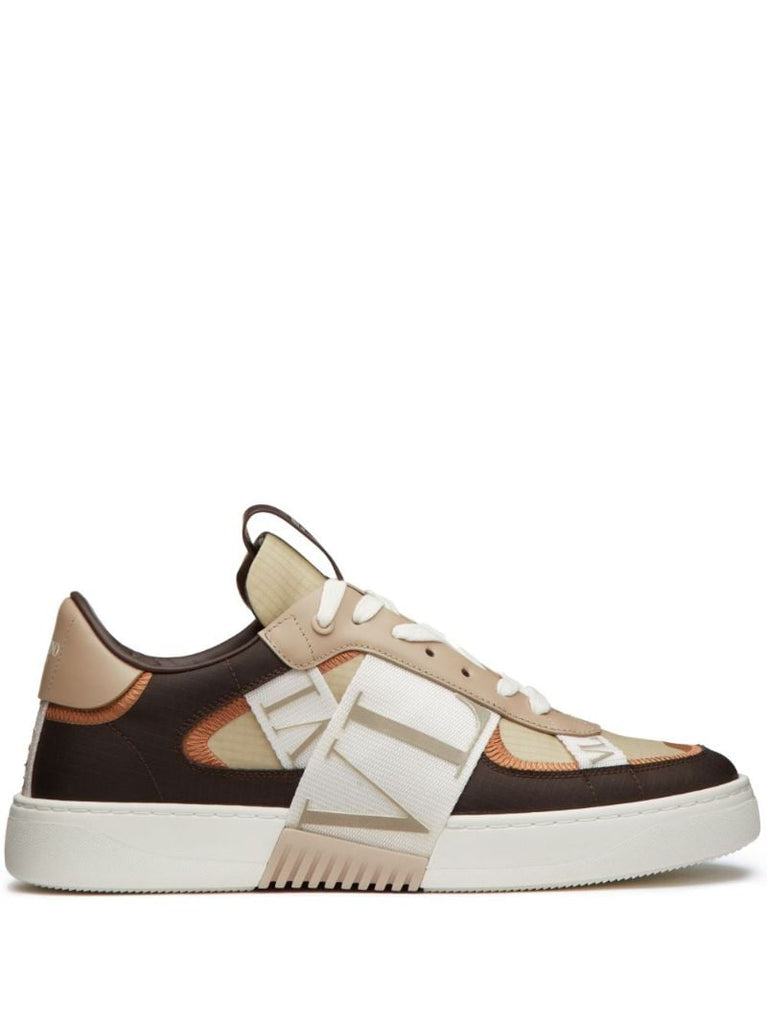 Brown Vl7n Low-top Leather Sneakers