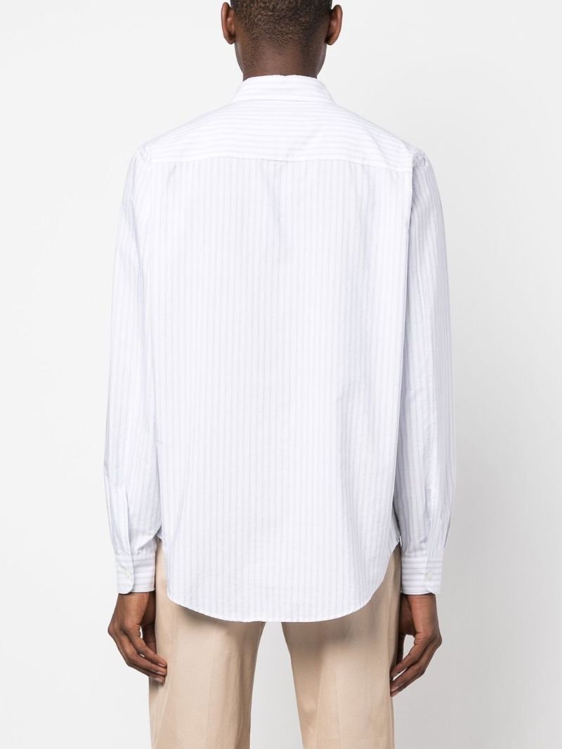 Blue Stripe-print Shirt