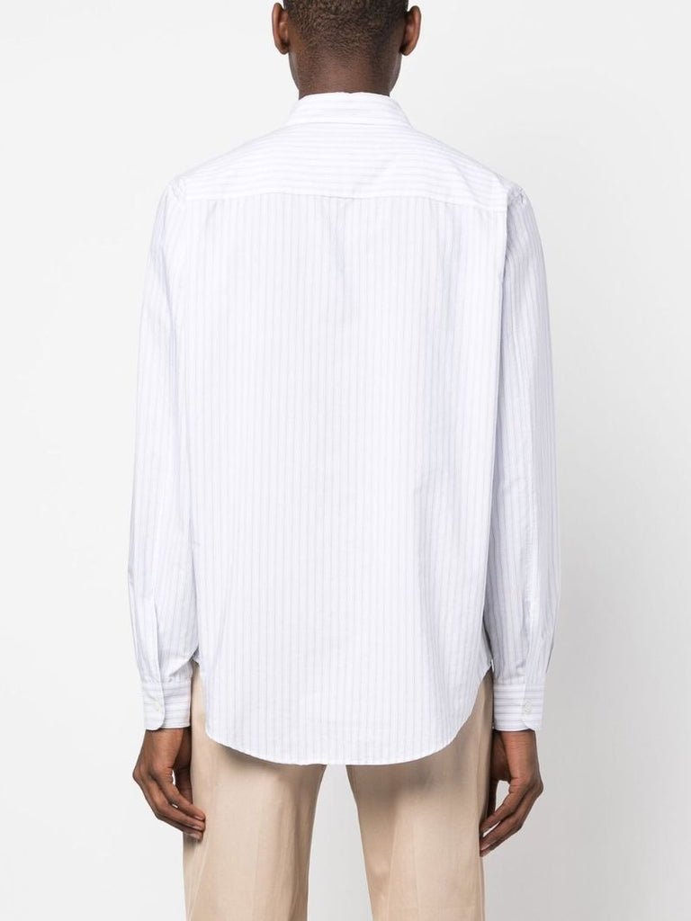 Blue Stripe-print Shirt