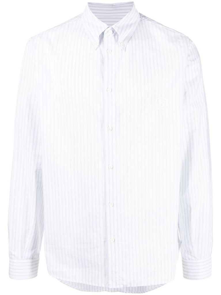 Blue Stripe-print Shirt