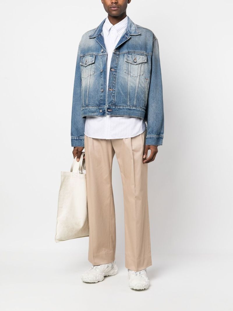 Blue Fade Effect Denim Jacket