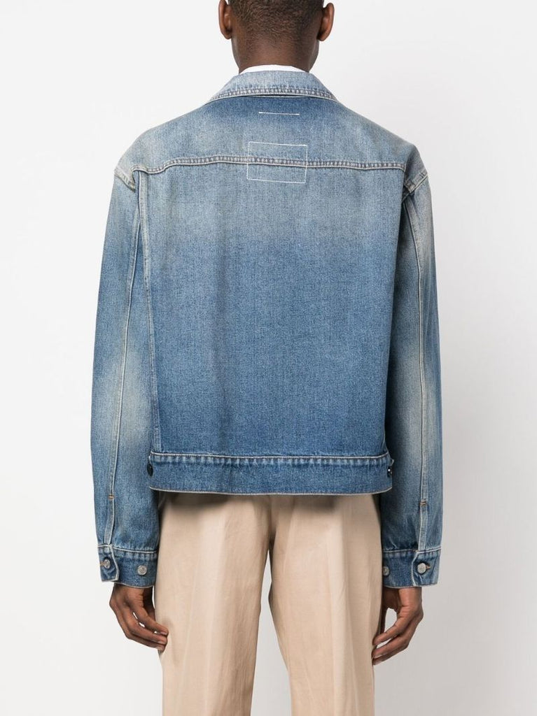 Blue Fade Effect Denim Jacket