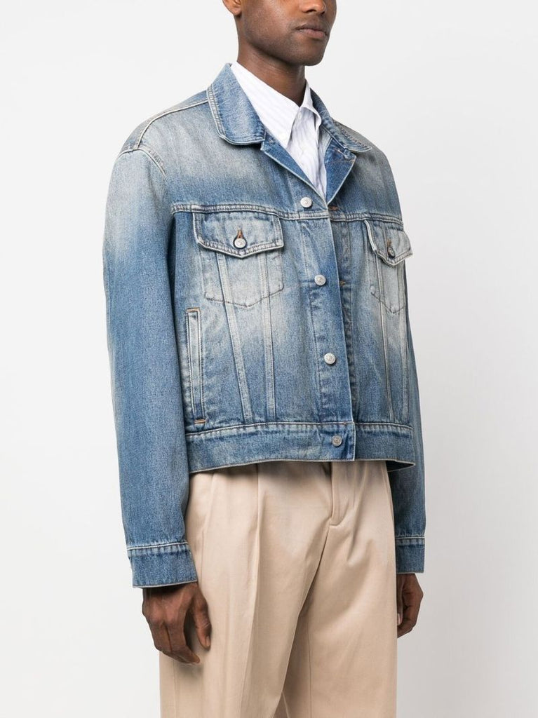 Blue Fade Effect Denim Jacket