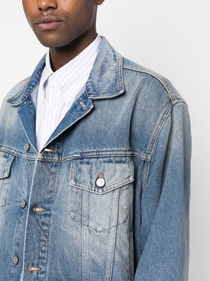 Blue Fade Effect Denim Jacket