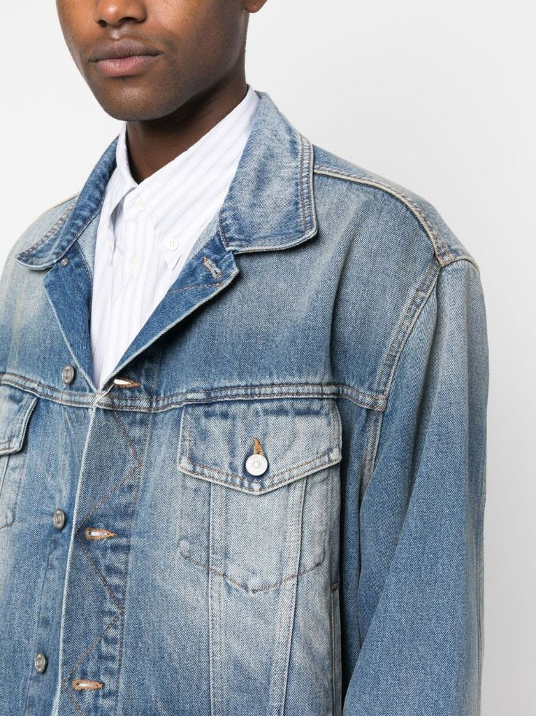 Blue Fade Effect Denim Jacket