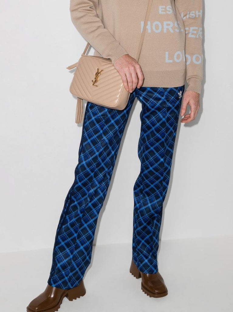 Beige Lou Quilted Leather Camera Bag