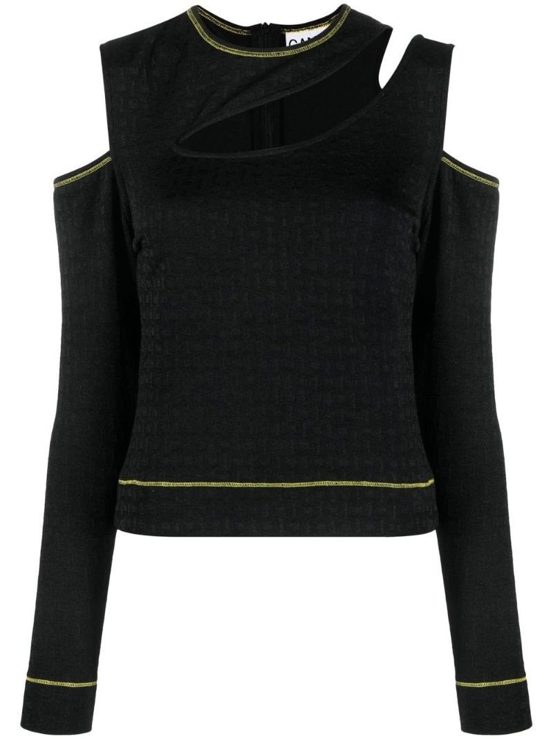 Black Cut-out Top