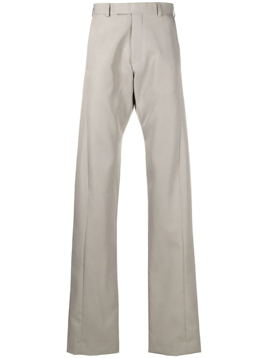 Beige Twist Seam Tailored Trousers