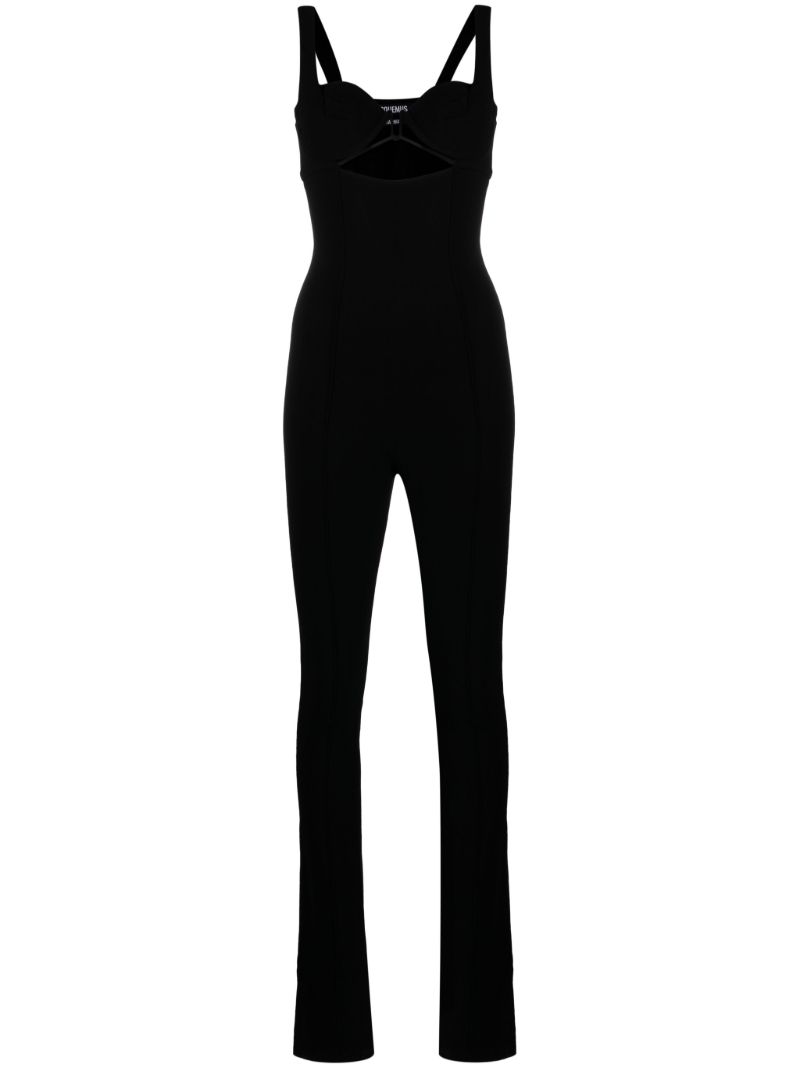 Black Cut-out Jumpsuit