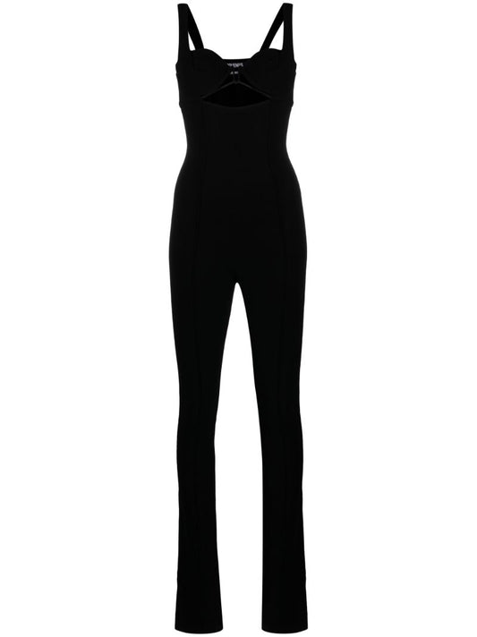 Black Cut-out Jumpsuit