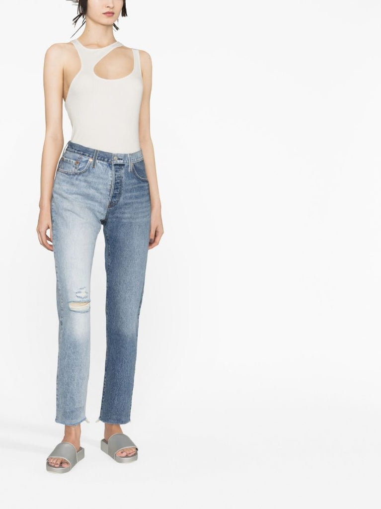 Blue 501 Original Two Tone Jeans