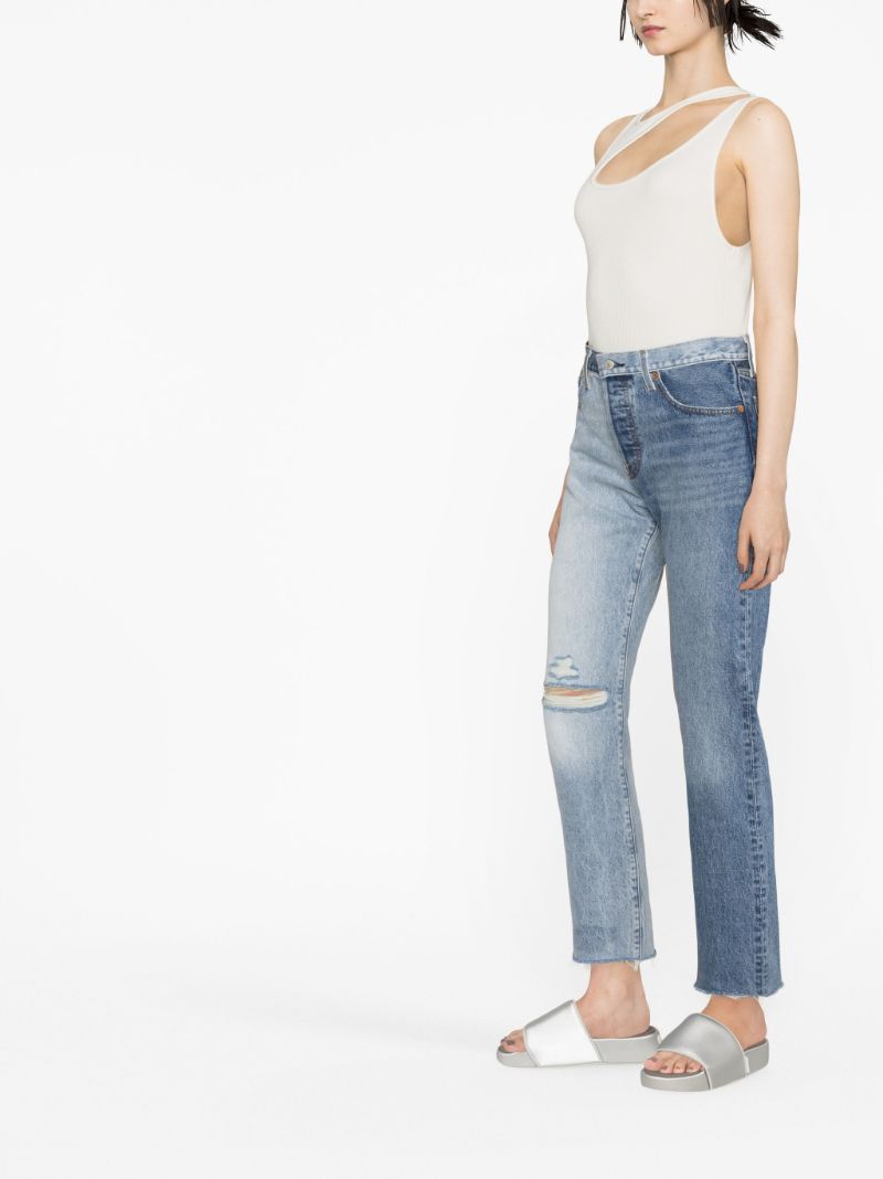 Blue 501 Original Two Tone Jeans