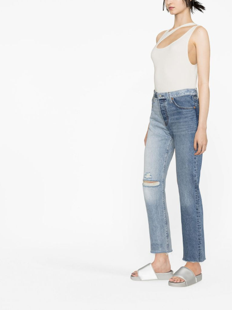 Blue 501 Original Two Tone Jeans