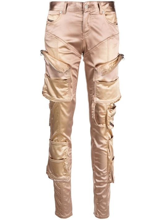 Gold P-landy-show Cargo Trousers