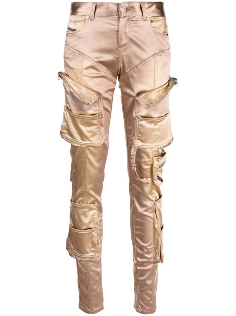 Gold P-landy-show Cargo Trousers
