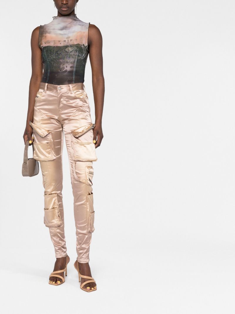 Gold P-landy-show Cargo Trousers