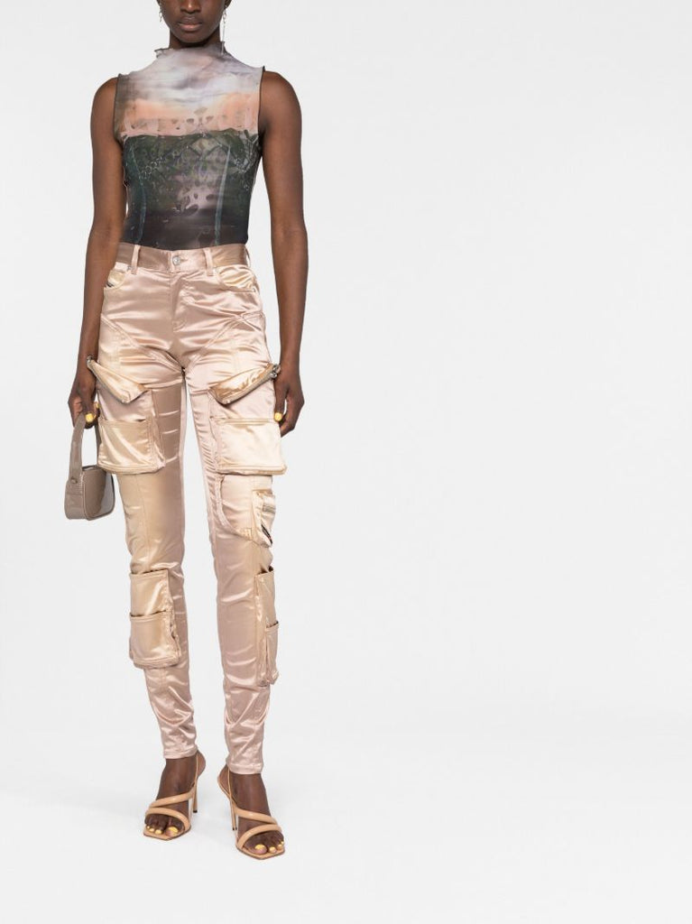 Gold P-landy-show Cargo Trousers