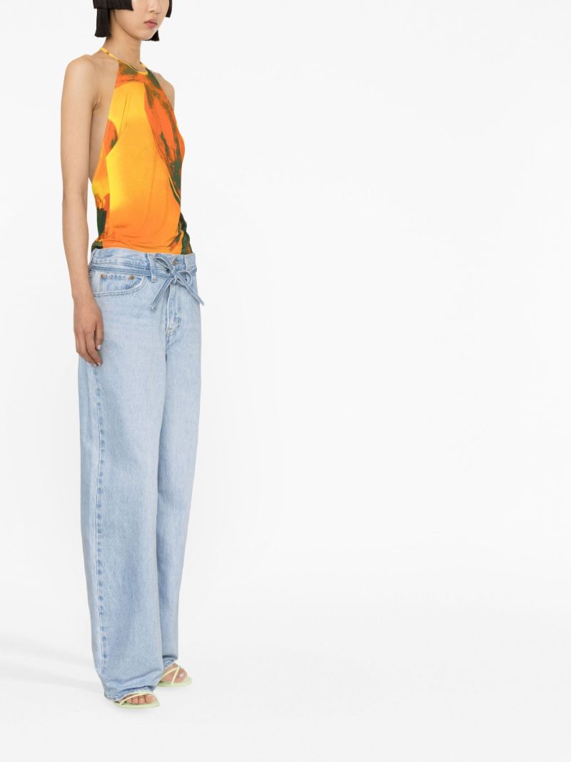 Blue Xl Balloon Jeans