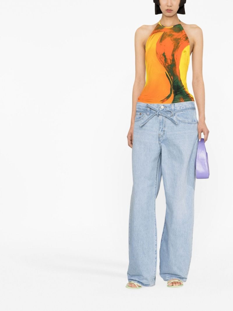 Blue Xl Balloon Jeans