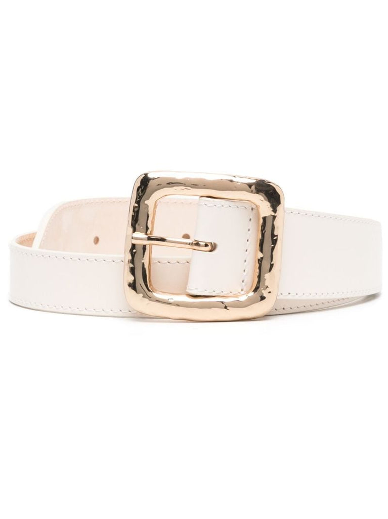 Neutral Sistene Leather Buckle Belt