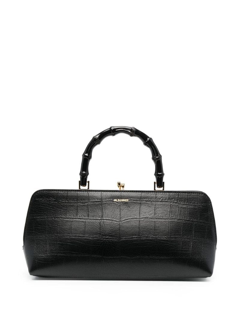Black Goji Bamboo Handle Tote