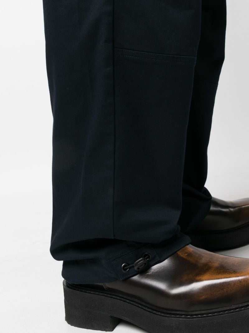 Blue Straight-leg Cargo Trousers