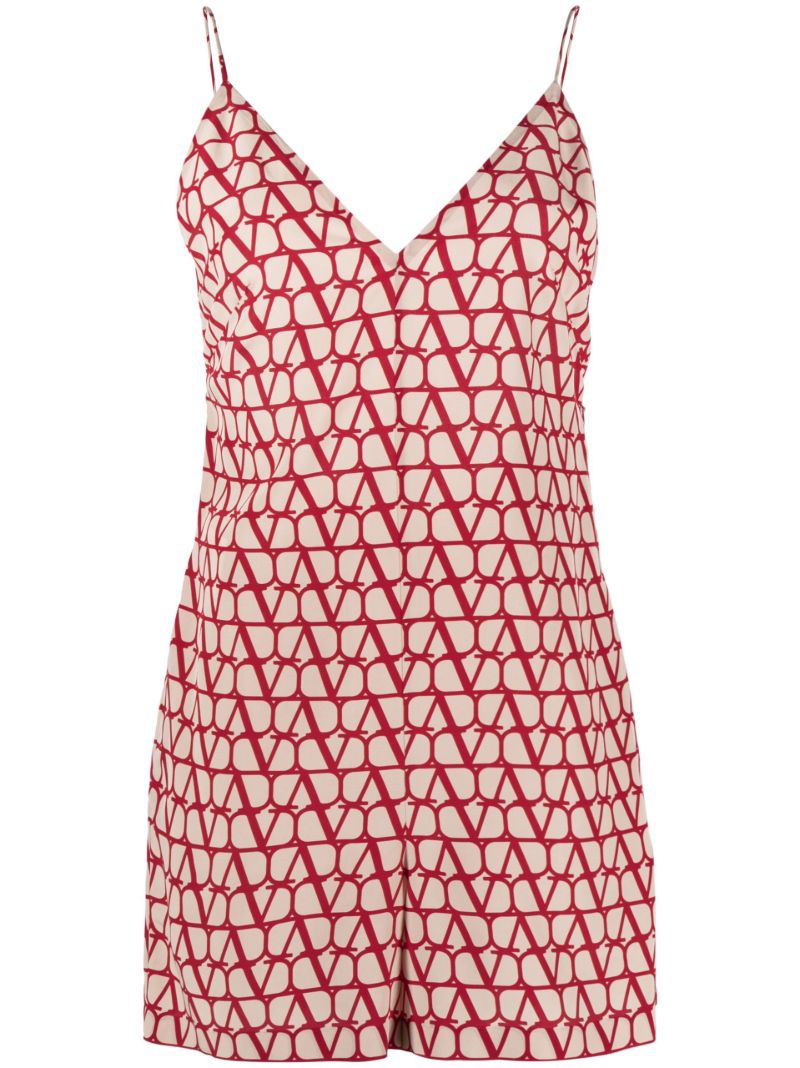 Neutral Toile Iconographe Silk Playsuit