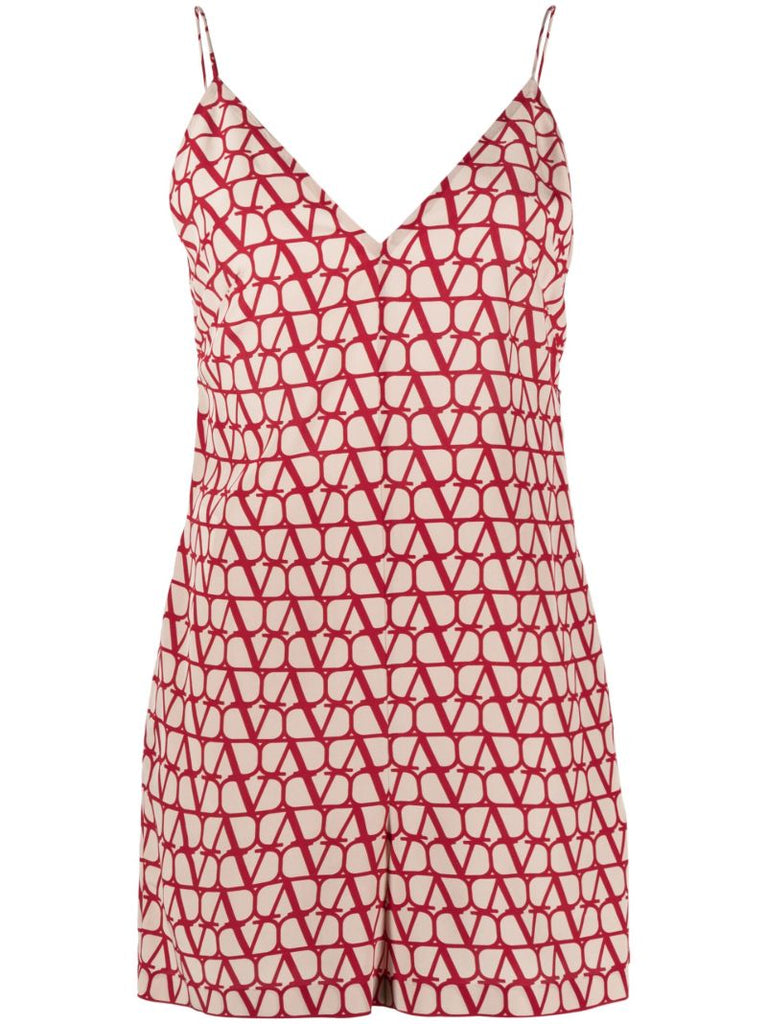 Neutral Toile Iconographe Silk Playsuit