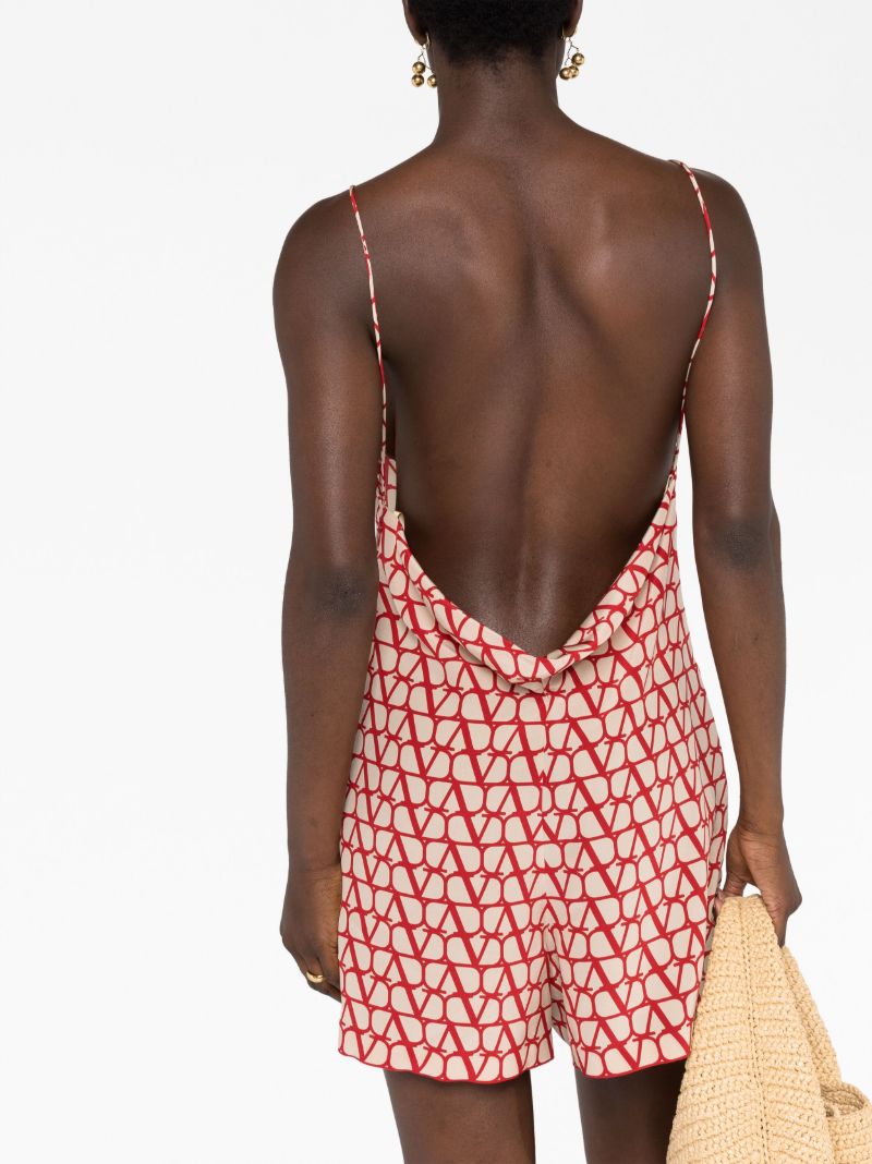 Neutral Toile Iconographe Silk Playsuit