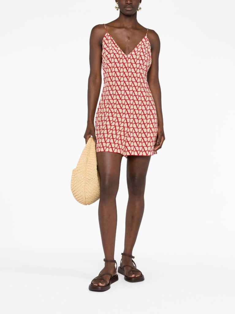 Neutral Toile Iconographe Silk Playsuit