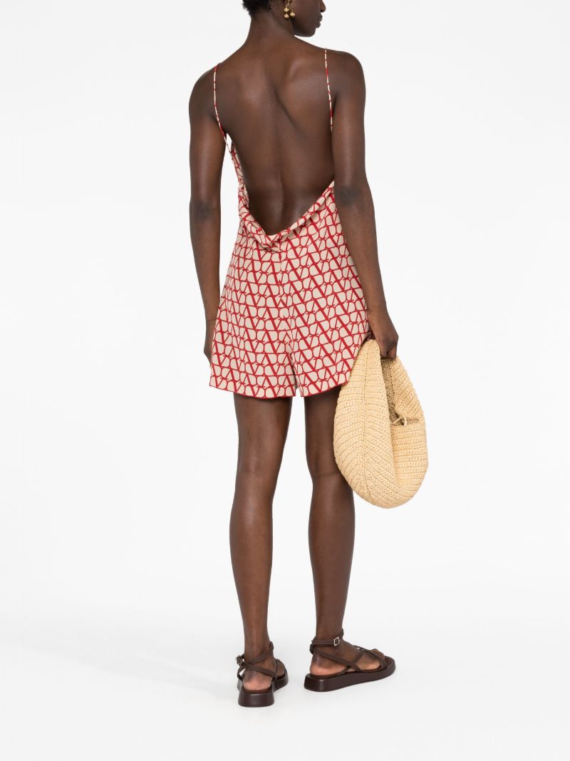 Neutral Toile Iconographe Silk Playsuit